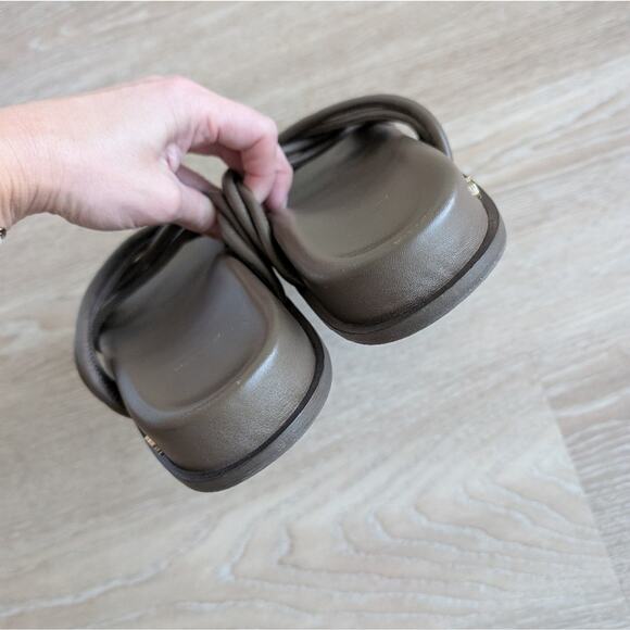 Anine Bing Ipanema Brown Leather Slides/Sandals, size 41 - Picture 9 of 10